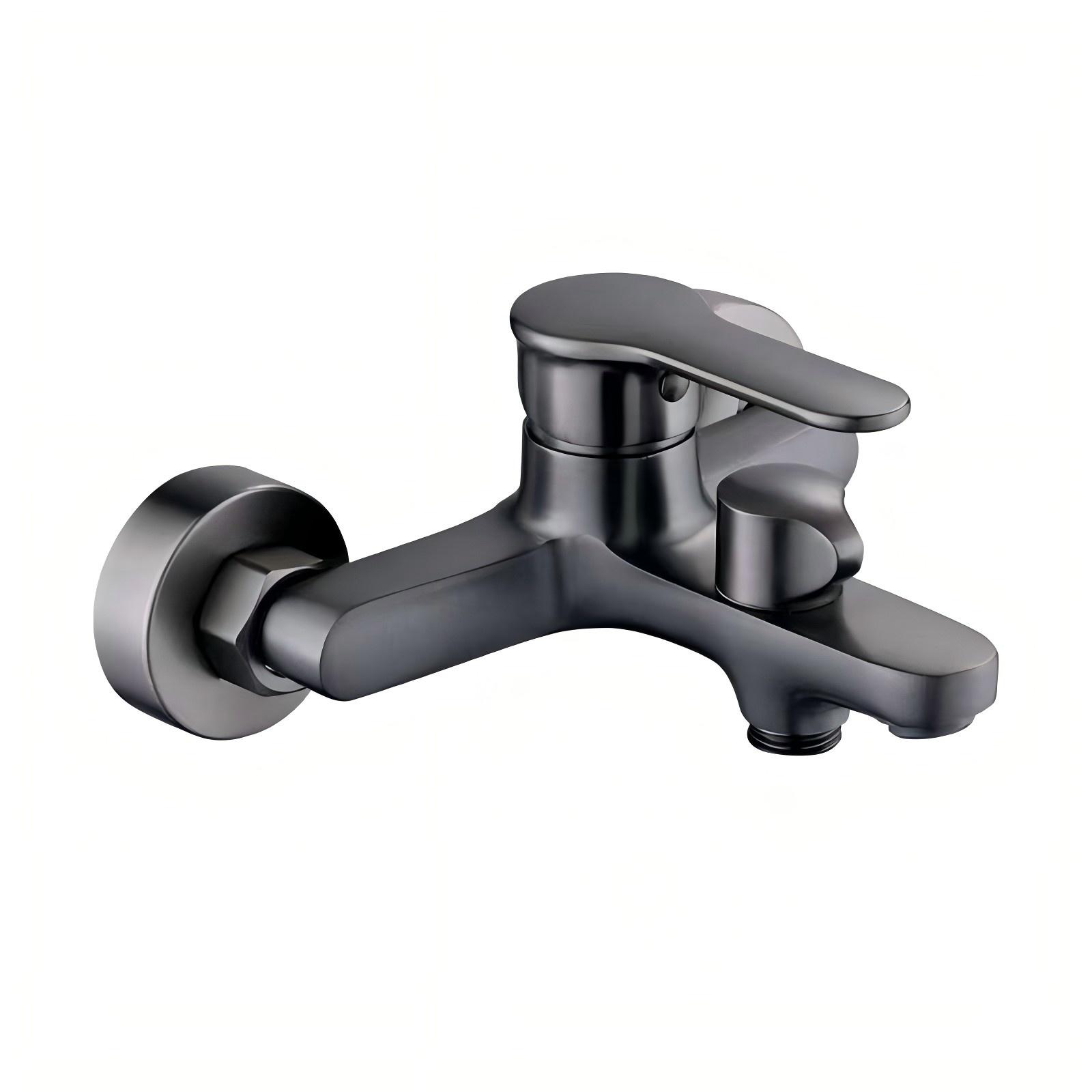 S024 black bath shower mixer