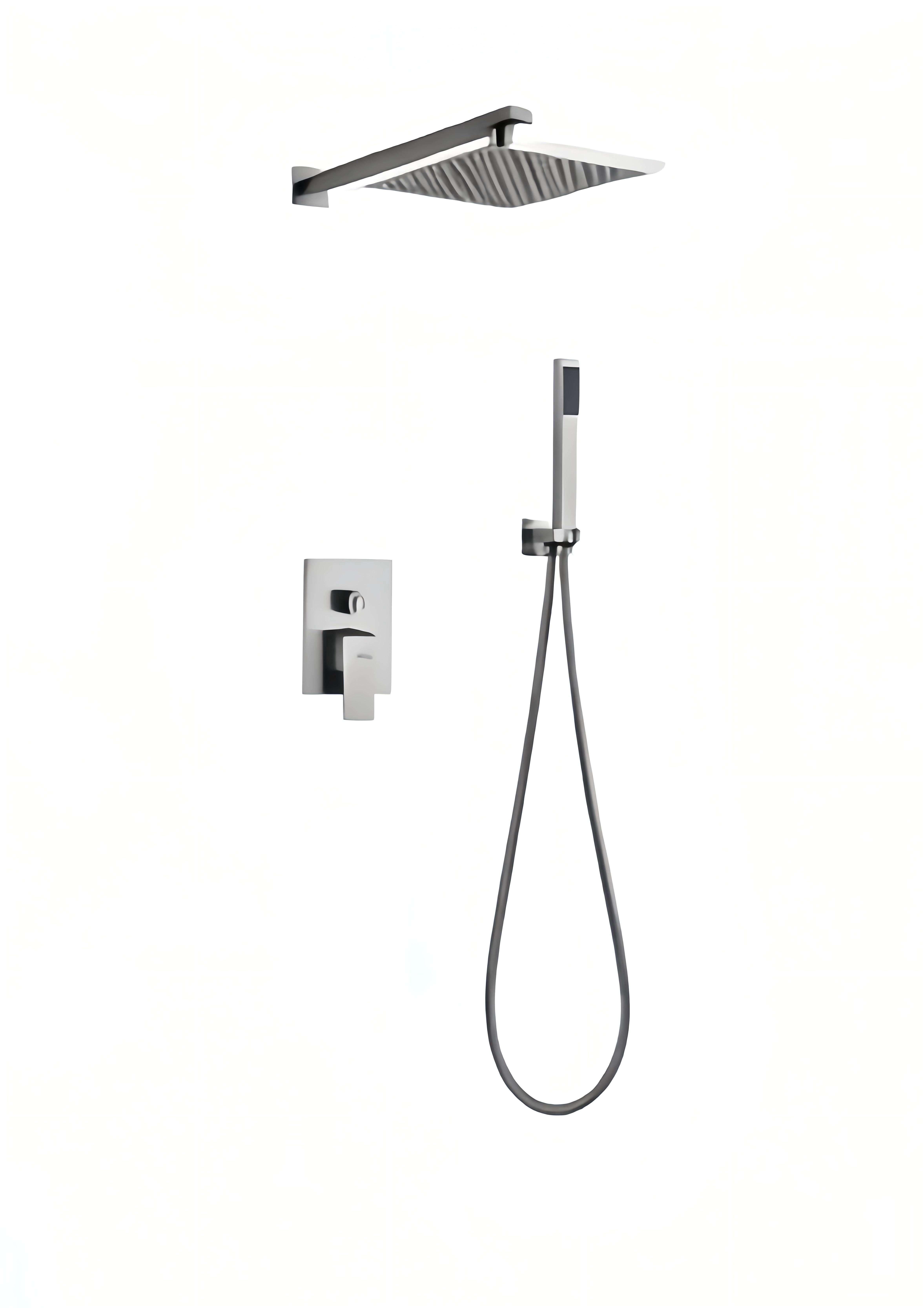 S007 square wall shower kit