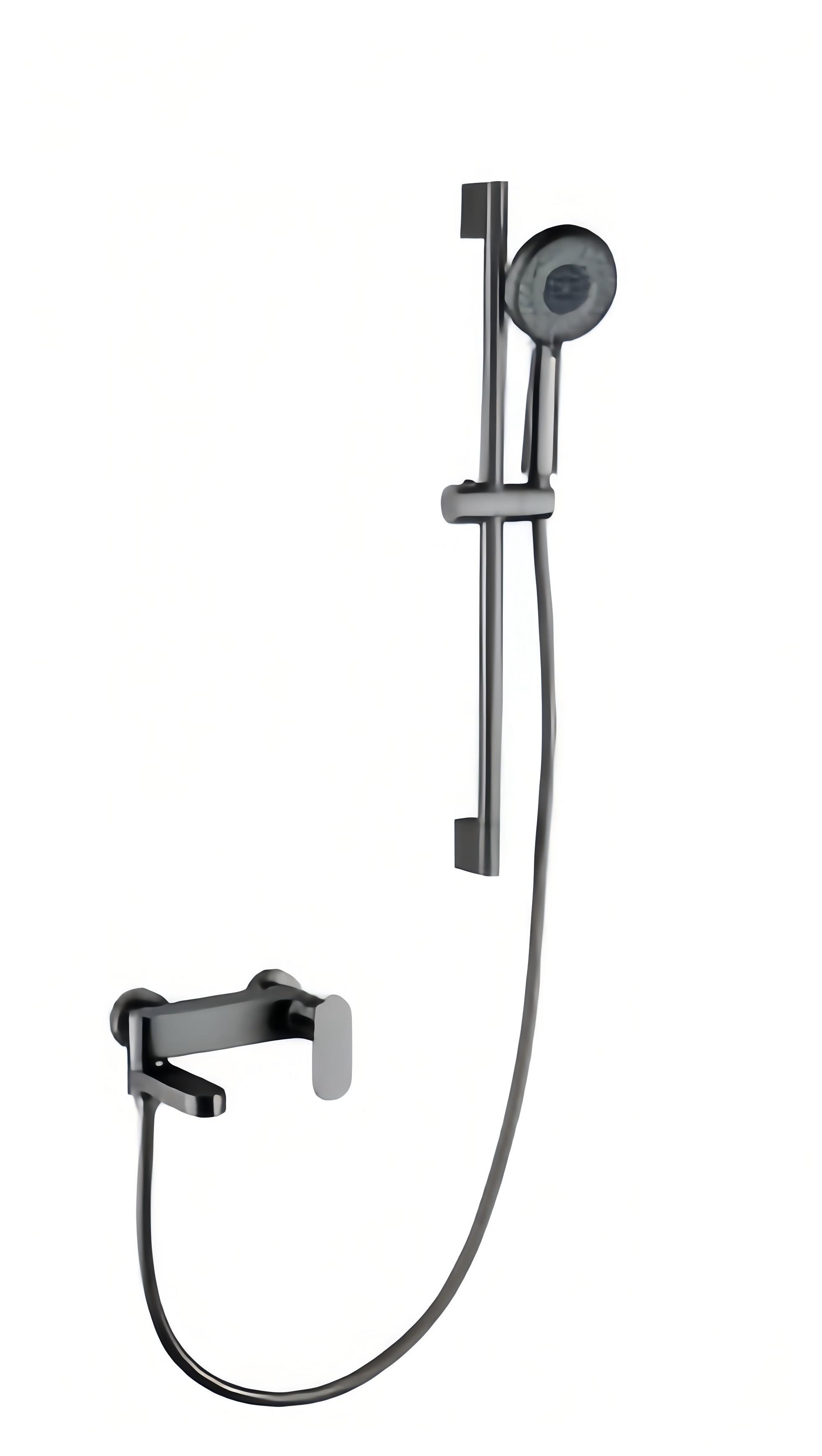 S013 compact black shower set