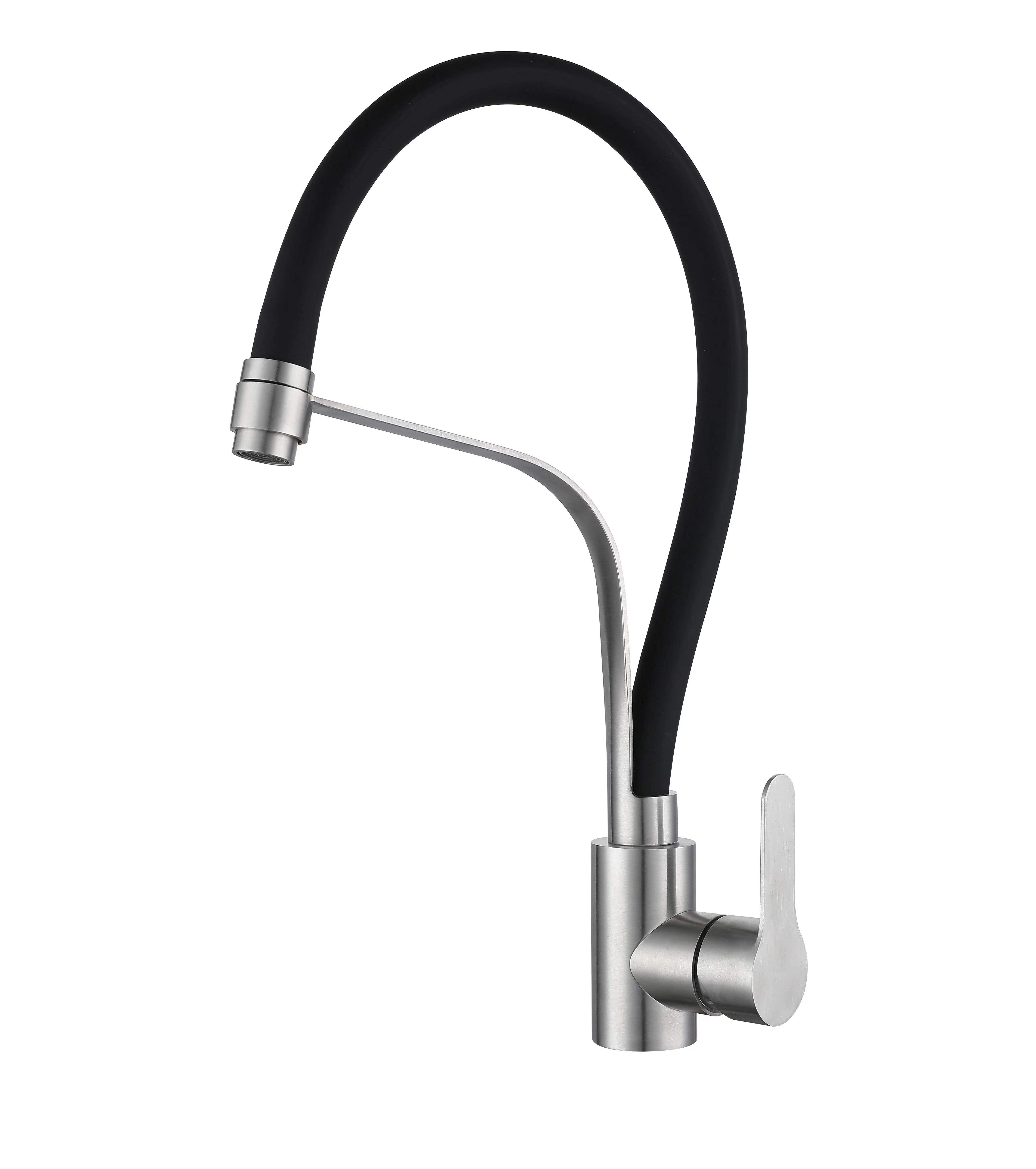 K018 black flexible kitchen faucet